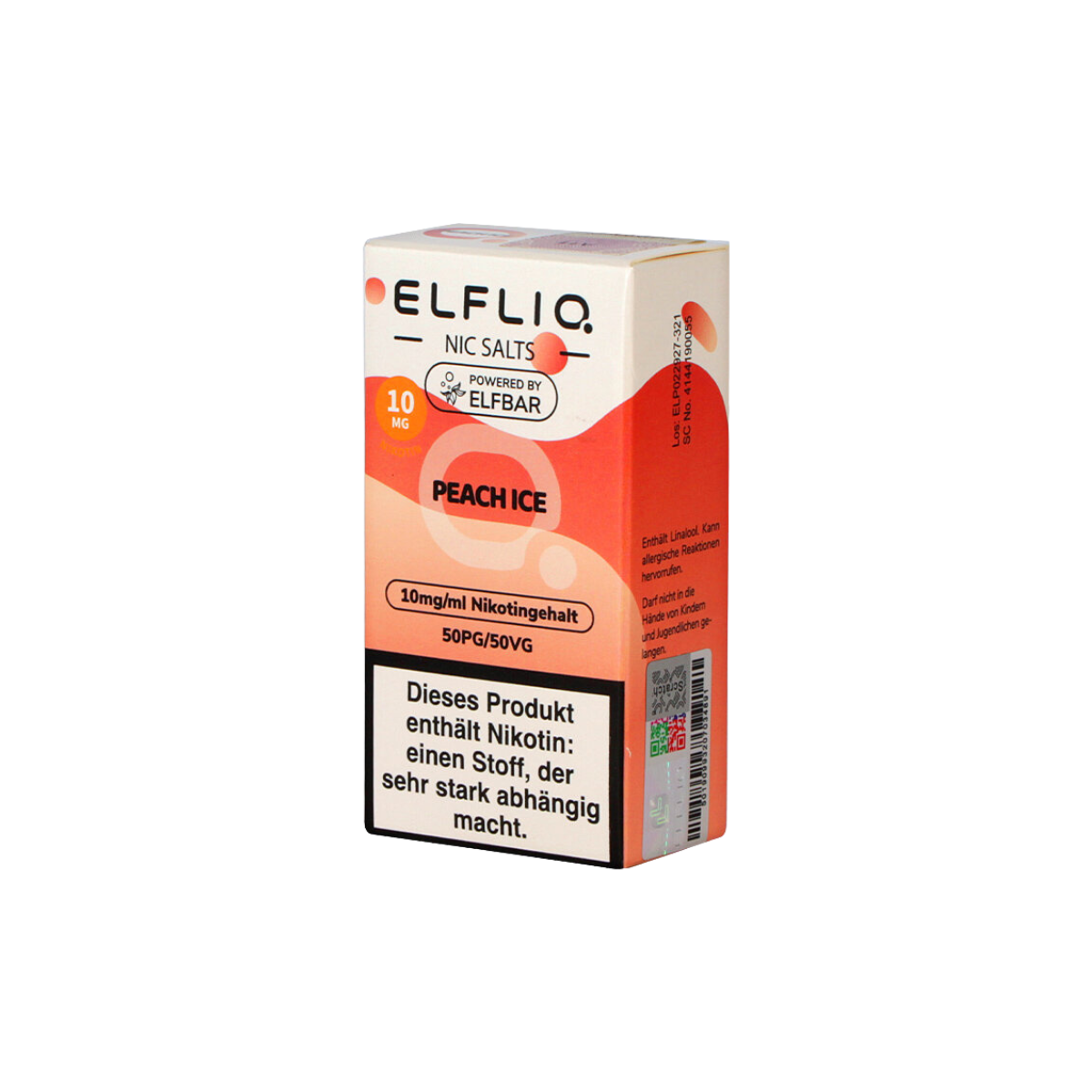 E-Liquid Elfliq 10mg - Peach Ice