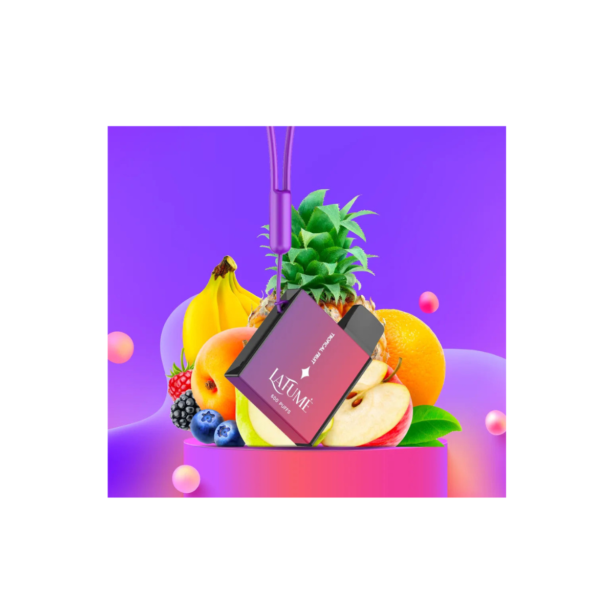 LAFUME CUATRO 600 20MG - TROPICAL FRUITS - Sweets & Smoke