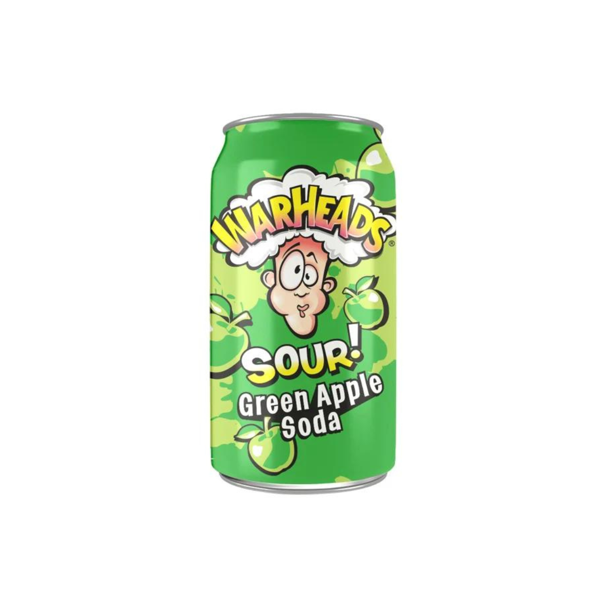 Warheads Sour Green Apple Soda 355m