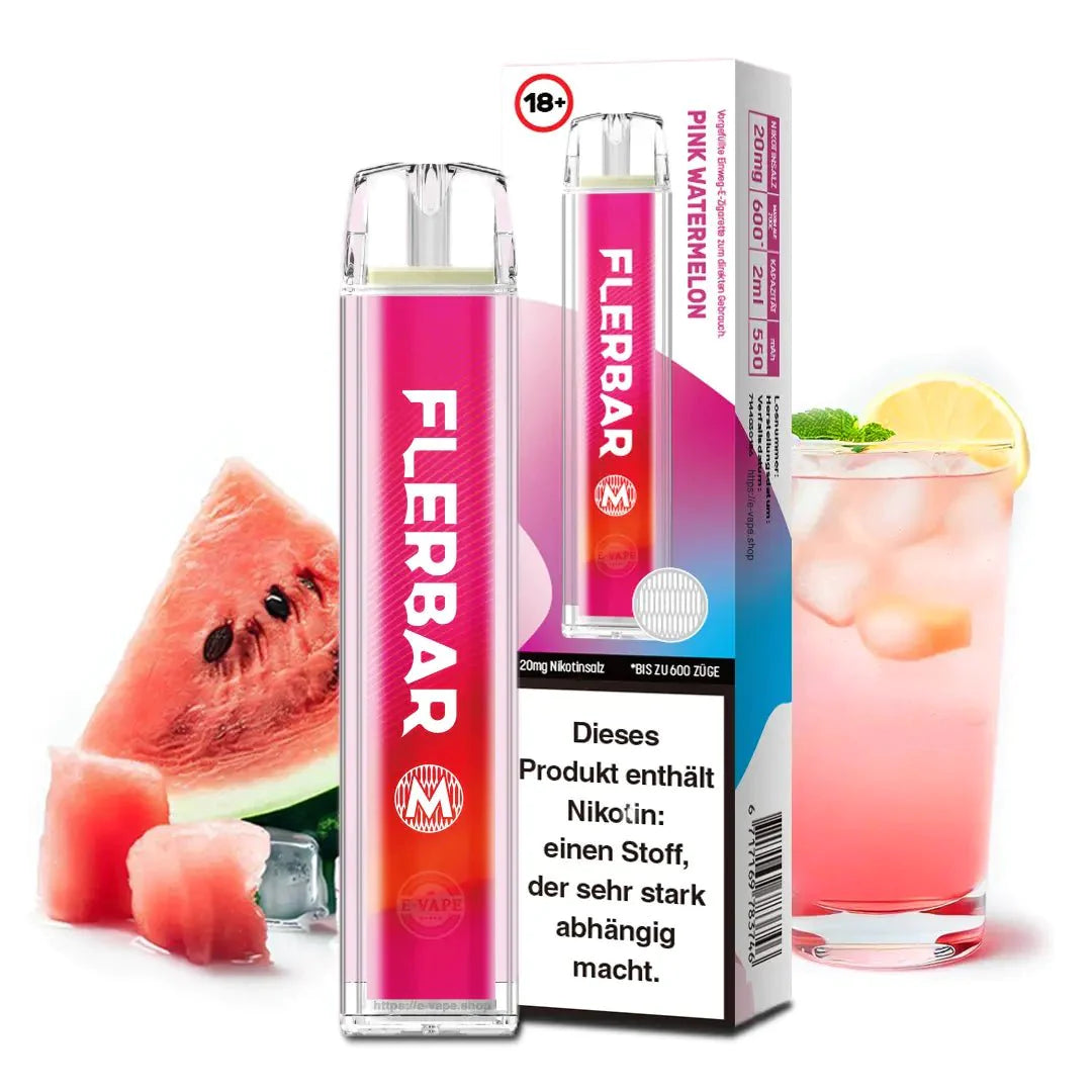 Flerbar Pink Watermelon 2ml - Ihr Sommergenuss in E-Zigarettenform